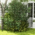 thumbnail image 5 of Costway 4 Pack 87" x 20" Metal Garden Trellis Decorative Outdoor Trellis, 5 of 10