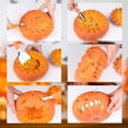 thumbnail image 5 of SeekLGT Pumpkin Carving Kit, Stainless Steel Pumpkin Carving Tools Set with Storage Bag for Halloween Decorating, Jack-O'-Lantern Crafts & Cookie Baking, 10 Pcs, 5 of 7