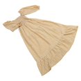 thumbnail image 4 of 1 pieza de vestido a cuadros para mujer, vestido de cuello cuadrado, vestido de verano, vestido de cintura elástica HOMEMAXS MX11625445, 4 of 6