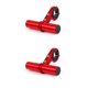 thumbnail image 4 of Soidarity Extensor de manillar de bicicleta de aleación de aluminio, soporte de extensión de mango delantero, soporte para teléfono móvil, accesorio de Einzelschelle Rot 2piezas Soidarity CBP221674, 4 of 6