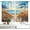 Beach Ocean, variant on Beach Flower Kitchen Curtains Farmhouse Style Blue Ocean Floral Bathroom Short Curtains for Windows Country Summer Kitchen Window Curtains Over Sink Rod Pocket Curtains 2 Panels (42x63 Inch)