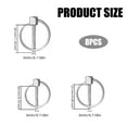 thumbnail image 5 of Yammee 8Pcs Heavy Duty Lynch Pin with Rings Round Safety Pin Fastener Marine Hardware, 5 of 8
