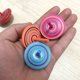 thumbnail image 4 of Wooden Hand-rotating Colored Small Gyroscope, Children's Creative Toys, Decompress And Decompress The Twirl, 4 of 4