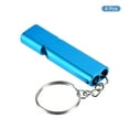 thumbnail image 3 of Uxcell 4Pcs Survival Whistle Double Tubes Whistles Super Loud for Outdoor Light Blue, 3 of 6