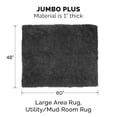 thumbnail image 2 of Furhaven XXXL Pet Door Mat Muddy Paws Absorbent Chenille Shammy Rug, Washable - Charcoal (Gray), Jumbo Plus (3XL), 2 of 5