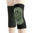 thumbnail image 6 of 2 Pack Winter Warm Knee Brace Knee Compression Sleeve Support for Women Men Thermal Cotton Leg Warmer Knee Pads Protector for Cycling Tendonitis Arthritis Pain Relief (Black, Wormwood Self Heated), 6 of 6