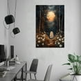 thumbnail image 6 of Moonlight Forest Daisy Ghost Canvas Wall Art Poster Decorative Bedroom Modern Home Print Picture Artworks Posters 16x24inch(40x60cm), 6 of 6