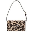 thumbnail image 2 of Valentino VLogo Haircalf & Leather Shoulder Bag, Brown, 2 of 5