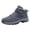 Grey, variant on Womens Mens Winter Snow Boots Warm Fur Lined Non-Slip Comfortable Outdoor Walking Hiking Ankle Booties