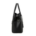 thumbnail image 2 of LAVA Women Leather Handbags Vintage Ladies Purses Leather Satchel Shoulder Crossbody Bags Tote Commuter Bags for Business Work Office Travel Black, 2 of 11