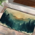 thumbnail image 4 of ONETECH Watercolor Pine Forest Square Floor Mat Rug Indoor Outdoor for Home Entrance 19.68*39.37 in, 4 of 6