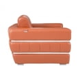 thumbnail image 5 of Terra Cotta Stripe Top Grade Italian Leather Chair, 5 of 7