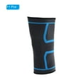 thumbnail image 3 of Uxcell Knee Compression Sleeve, Nylon Knee Braces Leg Sleeve Compression Knee Padding - Blue, Large, 3 of 6