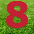 thumbnail image 1 of Advanced Graphics 3239 20 x 15 in. Number 8 Yard Sign, Red, 1 of 1