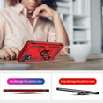 thumbnail image 6 of Galaxy A12 Phone Case, Samsung A12 Phone Case with HD Screen Protector, Military Grade Protective Cases with Ring for Samsung Galaxy A12 (Red), 6 of 6