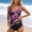 Purple, variant on HUAXUN Plus Size Tankini Swimwear Cute Swimsuit Womens Swimsuit Cover Up Drawstring Backless Design Beachwear 2 Piece Swimsuit Tummy Control Bathing Suit