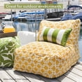 thumbnail image 5 of Majestic Home Orange Aruba Bean Bag Chair Lounger, 5 of 5