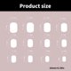 thumbnail image 3 of 24 Pcs Short Round False Nail Elegant Artificial Nail French Tip Stick On Nail Glittering Press On Nail for Woman, 3 of 4