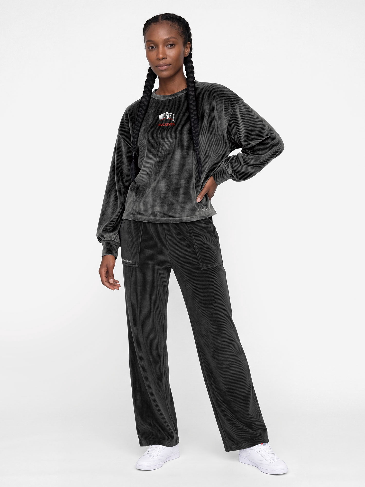 Ohio State Buckeyes Reebok Womens Crew Neck Pullover with Balloon Sleeves