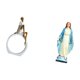thumbnail image 5 of Estatua de niña, figura de resina, elegante escultura de arte abstracto, adorno creativo, estatua religiosa católica, decoración adecuada para escrito, 5 of 8