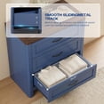 thumbnail image 2 of LAZZO Set of 2 Nightstands, Blue Small Bedside Table with 3 Drawers for Bedroom, 2 of 8