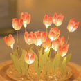 thumbnail image 3 of AMERTEER LED Simulation Tulip Night Light Table Lamp Ornaments for Home Living Room Desktop Decor, 3 of 5