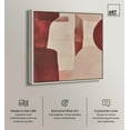 thumbnail image 2 of Scarlet Beacons Canvas Boho Abstract Art by Art Remedy, Silver Frame, 30" x 30", 2 of 7