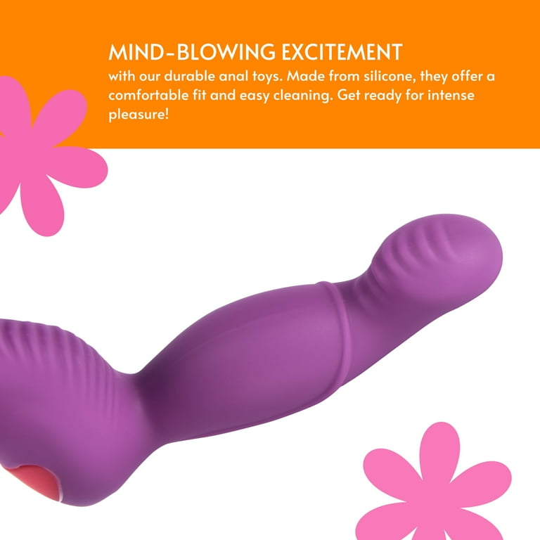 Sweet Vibrations Male Anal Sex Toys - Thrusting Anal Prostate Massager  Vibrator, Powerful Motor - Multiple Thrusting & Vibration Modes - Adult Sex  Toys for Men, Women and Couple Pleasure - Purple