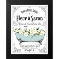 thumbnail image 2 of Lettered And Lined 12x14 Black Modern Framed Museum Art Print Titled - French Bathroom Set I, 2 of 5