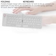 thumbnail image 2 of MYKOMI Ultra Slim BT Keyboard, Foldable Bluetooth Keyboard 67 Keys Portable Wireless with Stand for Android Phone Tablet Laptop, Palm Size, Fast Connection, 2 of 9