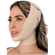 MYD 0810 Post Surgery Chin Compression Strap Facial Garment for Women Beige XL