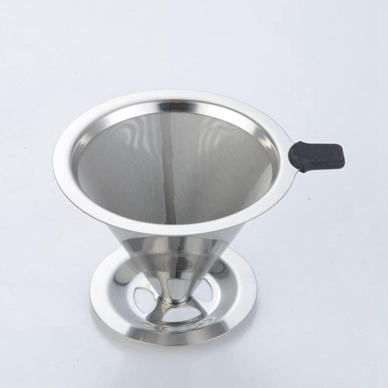 KABOER Stainless Steel Coffee Filter Holder Pour Over Coffees Dripper
