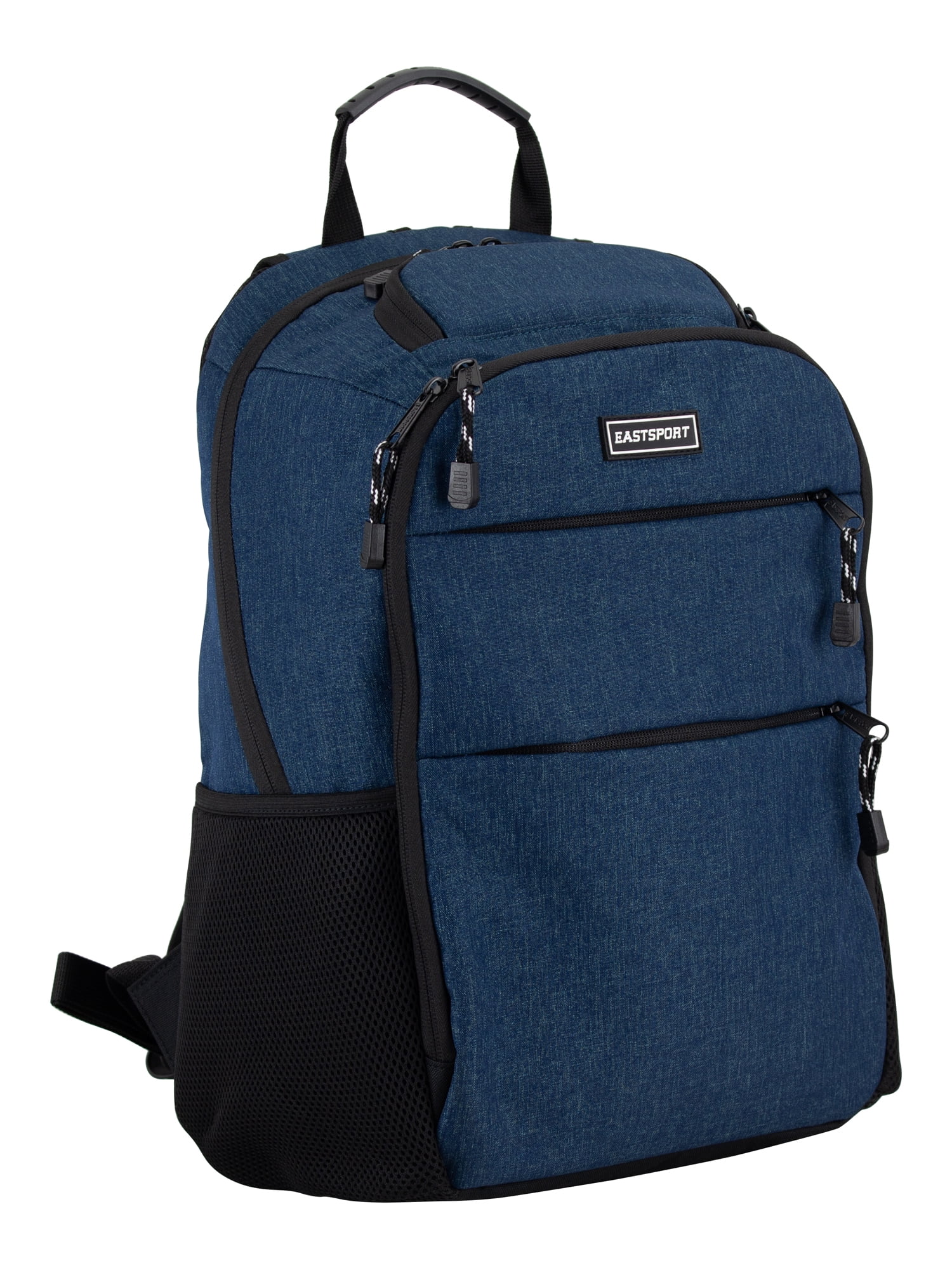Eastsport Unisex 17" Platinum Lifestyle Dome Backpack with Protective Sunglasses Pocket, Teal Heather Chambray
