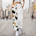thumbnail image 1 of WILLBEST Pantalones Deportivos Casuales para Mujer, Cómodos, con Estampado de Halloween, Cintura Elástica Suave, para Uso Diario, para Otoño E Invierno. Extra Grande, 1 of 4