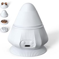 PROIRON Mountable Massage Ball with 4 Replaceable Heads, Vibrating and Heating Modes, Hand Free, Gray