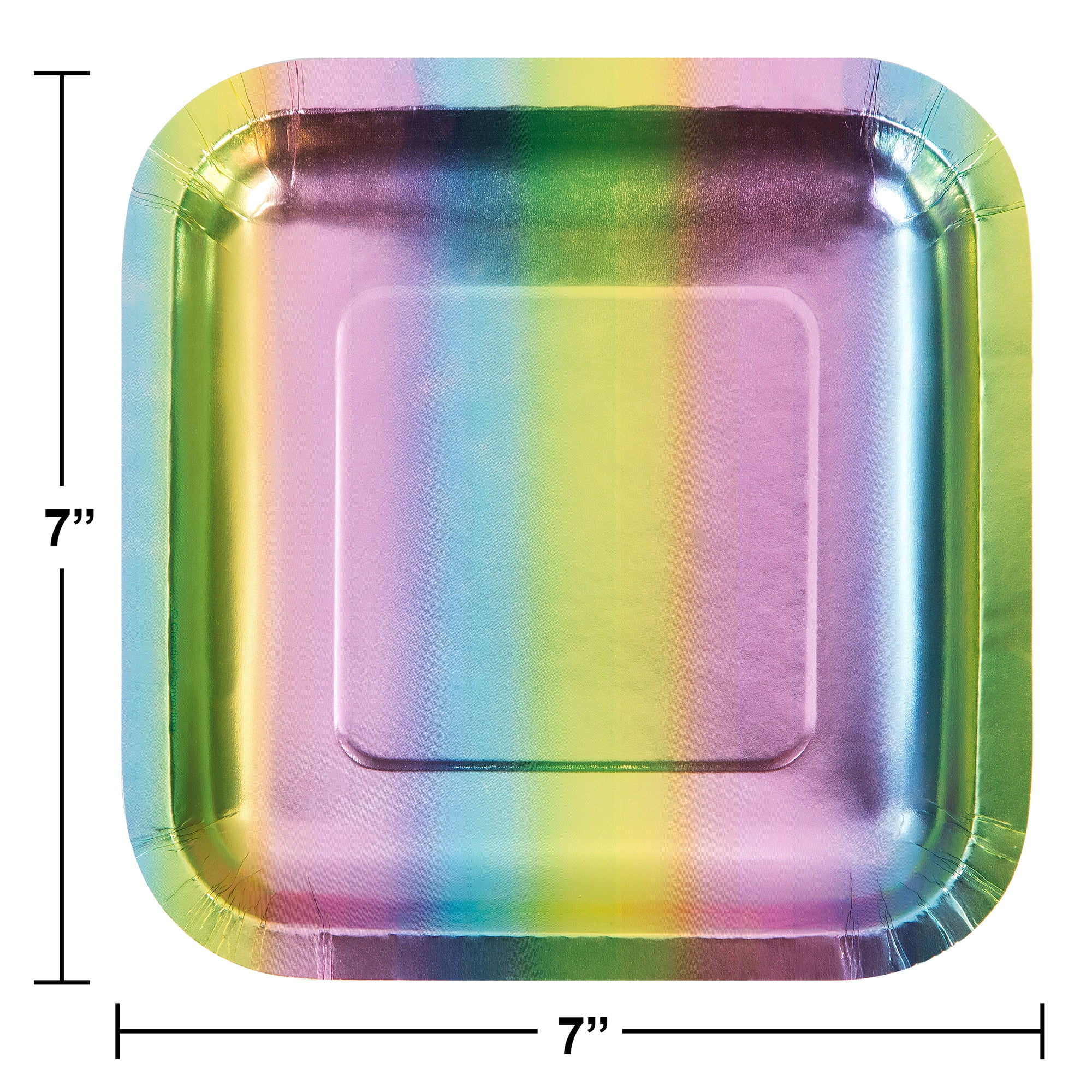 Way to Celebrate Pastel Happy Birthday Dessert Plates 7", 10 Count