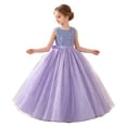 thumbnail image 5 of Girls Casual Dresses Starry Sequin Evening Party Gown Elegant Vacation Dresses for Girl Size 10-11T, 5 of 9