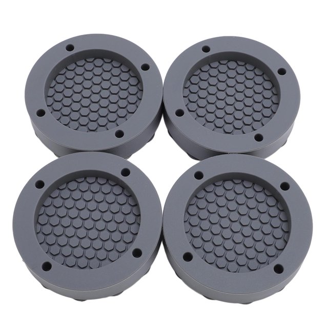 Anti Vibration Pads for Washing Machine, 4pcs Washer Anti Vibration Pads with Powerful Suction Cup, Rubber Vibration Pad Protects Flooring, Reduction in Noise, Washing Machine