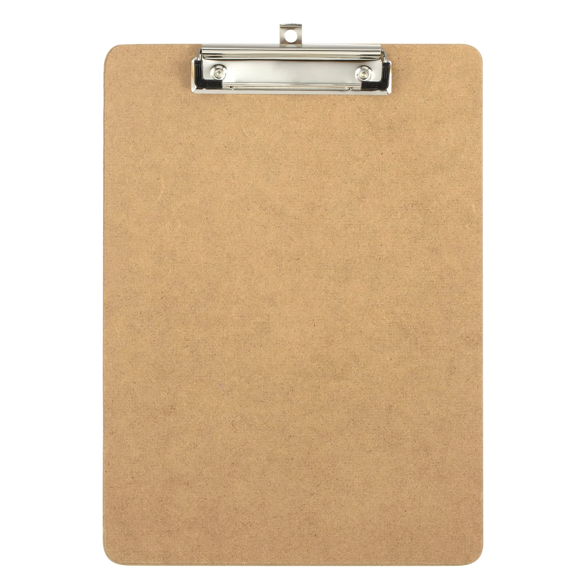 Office Depot® Brand Wood Clipboards, 9" x 12-1/2", 100% Recycled Wood, Light Brown, Pack Of 12 Clipboards