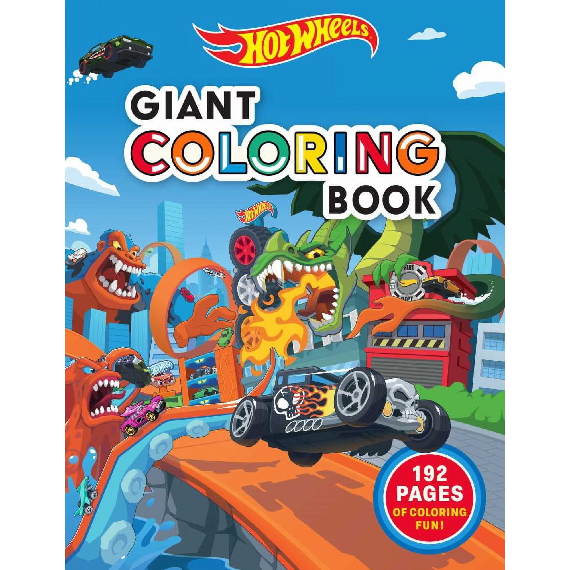 MATTEL: Hot Wheels: Giant Coloring Book, 192 pages (Paperback)