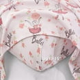 thumbnail image 6 of Viviland Kids Twin Sheet Set - Girls Light Pink Twin Sheet Set - Twin Microfiber Fitted Sheet (15" deep Pocket) Flat Sheet for Girls - Floral Kids Sheet Ballet Girl Printed, 6 of 7