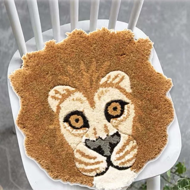 asddcavvf Cartoon Animal Head Shape Carpet Thick Area Rug Foot Mat for Home Decoration Bedroom Carpet 8x10