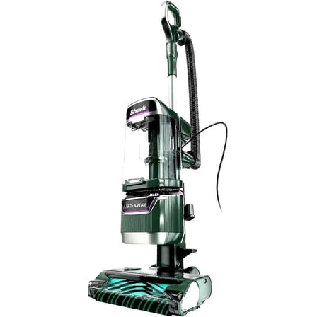 Restored Shark QU490GN Detect Lift-Away Upright Vacuum with PowerFins Detect Corded Self-Cleaning Brushroll, Anti-Allergen and Odor Neutralizer Technology-Green (Refurbished)