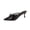 Black, variant on Kitten Heel Bow Mules for Women Pointed Toe Slip On Mules Backless Low Heel Pumps