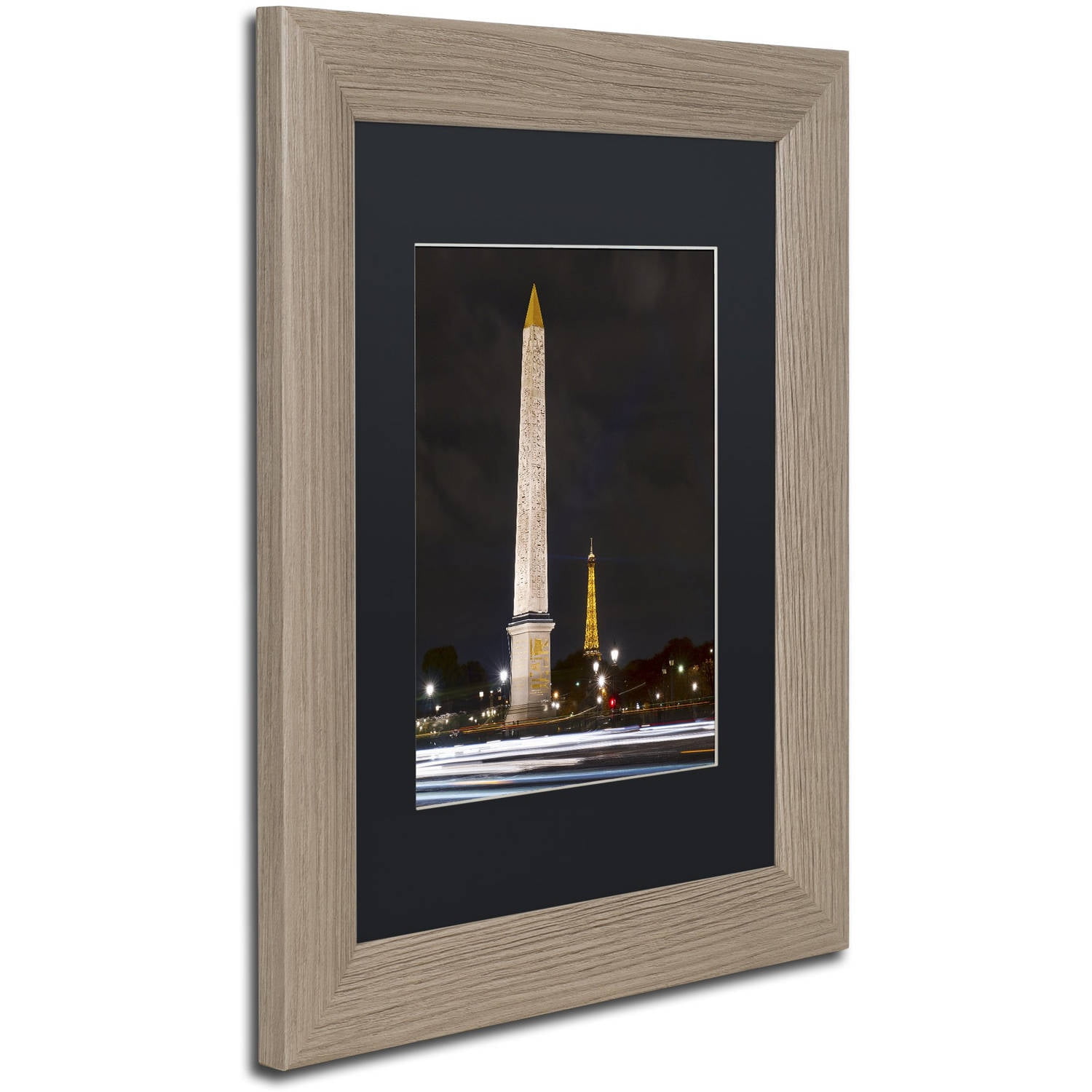 Trademark Fine Art "Concorde Place" Canvas Art by Michael Blanchette Photography Black Matte, Birch Frame