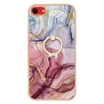 thumbnail image 6 of 360 Degree Rotating Ring Stand Case for iPhone SE 3rd/2nd Generation /iPhone 7 /iPhone 8,Dteck Shockproof Marble Patterned TPU Case Kickstand Slim Back Cover, Rose, 6 of 6
