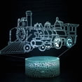 thumbnail image 1 of Luz nocturna LED 3D para trenes que cambian de color para niños con base, 1 of 1