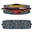 thumbnail image 2 of Disketp cute fall fox Estuche de Lápices de Cuero con Cierre, Estuche Compacto para Papelería, Bolígrafos y Accesorios Pequeños, 2 of 7