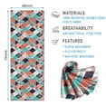 thumbnail image 2 of Orange Green White Checkerboard Checkered Pattern Hot Yoga Mat Towel Non Slip for Hot Yoga - Quick-Drying Yoga Mat Cover with 4 Corner Pockets with Travel Bag - Hot Yoga Towel Non Slip 70"x26", 2 of 6