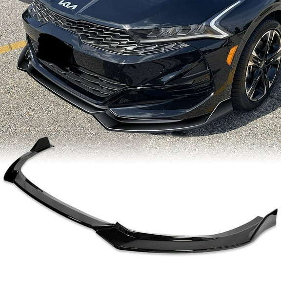 Stay Tuned Performance For 2021-2024 Kia K5 GT-Line Painted Black Front Bumper Spoiler Lip STP-Style
